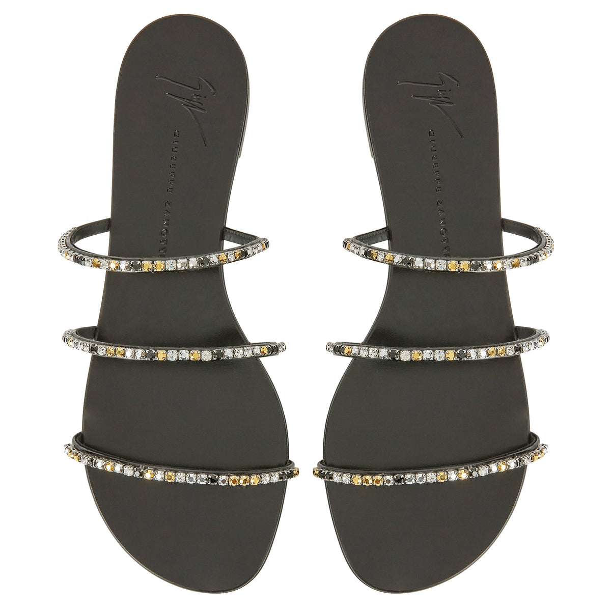 DARK COLORFUL FLAT SANDAL