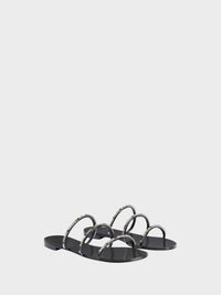DARK COLORFUL FLAT SANDAL