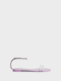 AGATHE PLEXI FLAT SANDAL