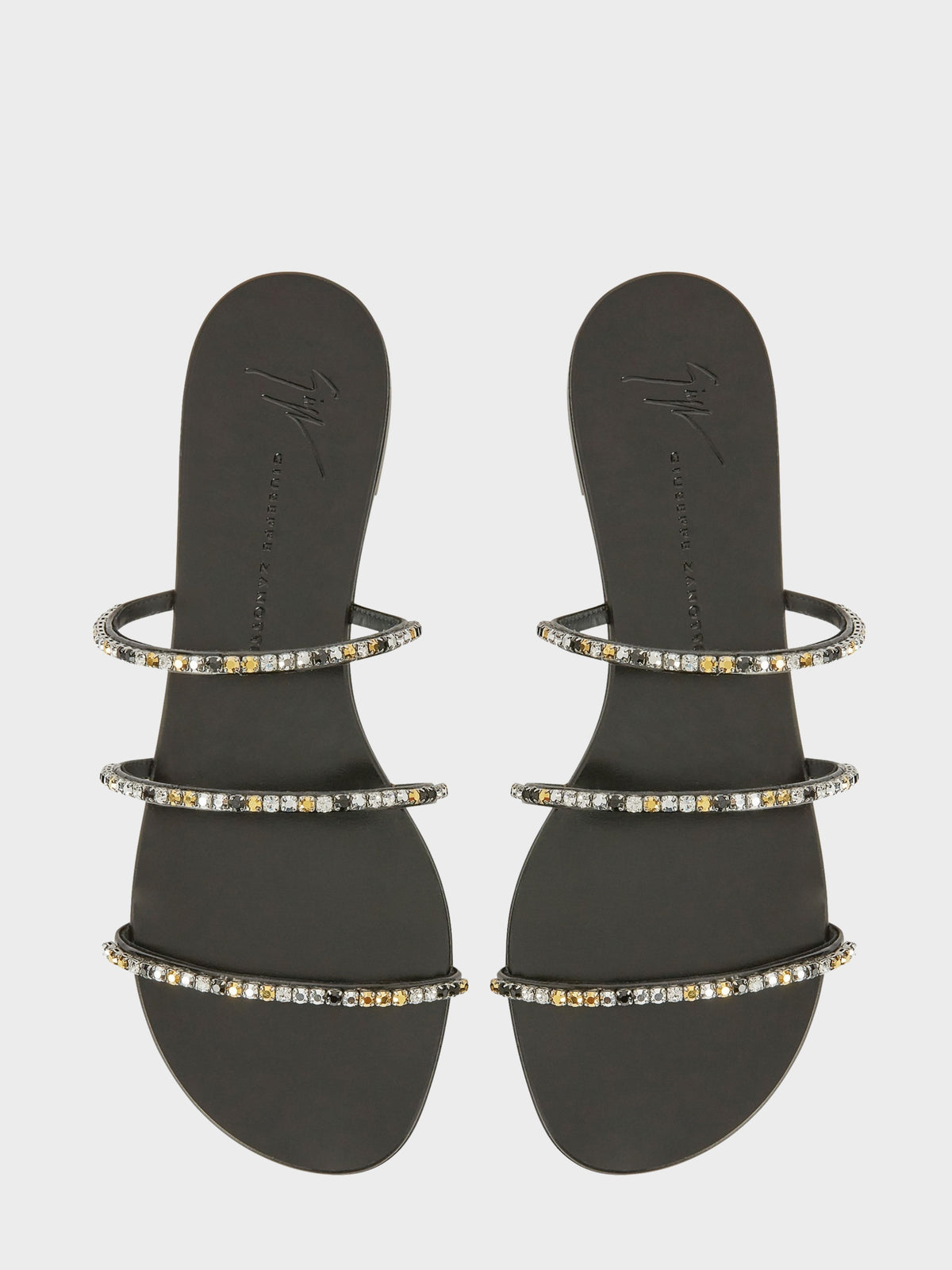 DARK COLORFUL FLAT SANDAL