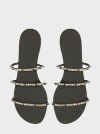 DARK COLORFUL FLAT SANDAL